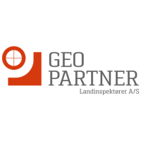 Logo: Geopartner Landinspektører A/S